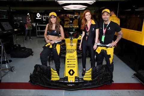 Sport Bilder des Tages Photo4 LaPresse 11 11 2018 Sao Paulo, Brazil Grand Prix Formula One Brazil 2018 In the pic: Bruno Gagliasso (BRA) Marina Ruy Barbosa (BRA) actors, Annita (BRA) singer  Copyright: xPhoto4 LaPressex