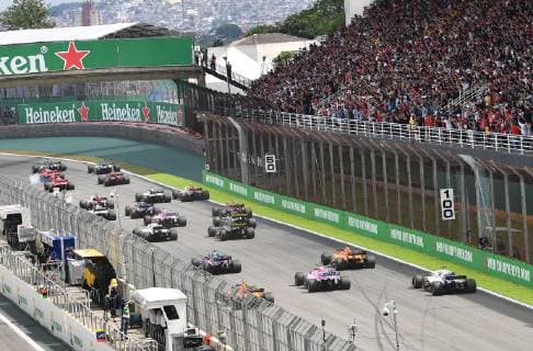 Start formula 1 GP Brazil in Sao Paulo Interlagos 11 11 2018 Photo mspb Jerry Andre Start Formula 1 GP Brazil 2018