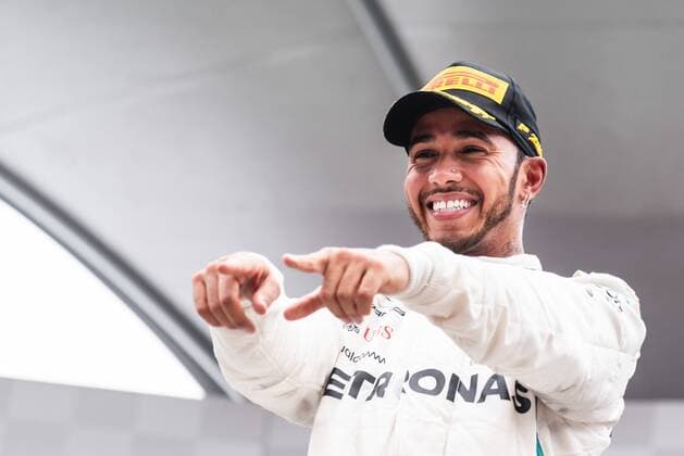 Grande Prêmio do Brasil de Fórmula 1 2018 SÃO PAULO, SP - 11.11.2018: GRANDE PRÊMIO DO BRASIL DE FÓRMULA 1 2018 - Lewis Hamilton celebrates victory during the 2018 Formula 1 Brazilian Grand Prix held at the Interlagos Autodrome in São Paulo, SP. (Photo: Victor Eleutério Fotoarena) x1639088x  VictorxEleutério