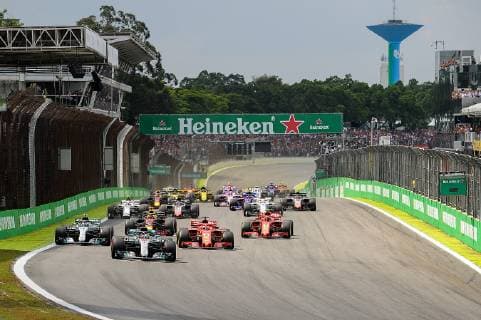 Start formula 1 GP Brazil in Sao Paulo Interlagos 11 11 2018 Photo mspb Bairros Start Formula 1 GP Brazil 2018