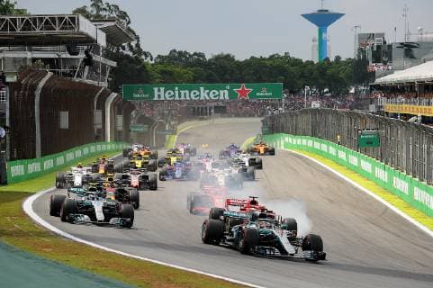 Start formula 1 GP Brazil in Sao Paulo Interlagos 11 11 2018 Photo mspb Bairros Start Formula 1 GP Brazil 2018