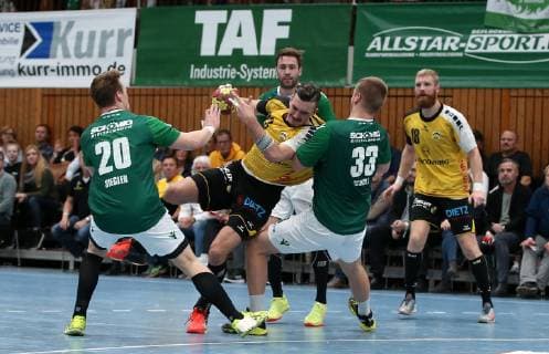v li Lukas Siegler DJK Rimpar Wolves Marcel Timm HSC 2000 Coburg Max Bauer DJK Rimpar Wolves Michael Schulz DJK Rimpar Wolves Anton Prakapenia HSC 2000 Coburg DKB 2 Handball Bundesliga DJK Rimpar Wolves HSC 2000 Coburg xfsx