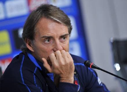 Fußball, Nationalteam Italien Pressekonferenz Photo LaPresse - Jennifer Lorenzini 12 Nvember 2018 Firenze (Italy) Soccer Italy Italian Football meeting - "Coverciano" - press conference PK Pressekonferenz Roberto Mancini In the pic: Roberto Mancini  Copyright: xJenniferxLorenzini LaPressex