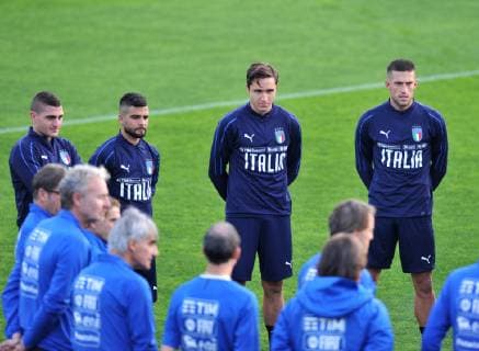 Fußball, Nationalteam Italien Training Photo LaPresse - Jennifer Lorenzini 12 November 2018 Firenze (Italy) Soccer Italy Italian Football meeting - "Coverciano" - training In the pic: italian national players during the training  Copyright: xJenniferxLorenzini LaPressex