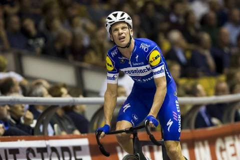 Belgian Iljo Keisse pictured during the first day of the Zesdaagse Vlaanderen-Gent six-day indoor cycling race at the indoor cycling arena t Kuipke, Tuesday 13 November 2018, in Gent. This year s edition takes place from November 13th until November 18th. KRISTOFxVANxACCOM  x05469431x