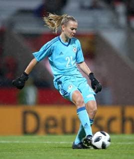 13 11 2018 Football Women International Germany Spain at Steigerwaldstadion Erfurt Goalkeeper Merle Frohms Germany DFL and DFB regulations prohibit any use of photographs as image sequences and or quasi video