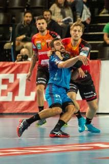 BONNEFOND Baptiste HANDBALL : Montpellier HB vs Rhein Neckar - EHF Ligue des Champions - 14 11 2018 GuillaumeBresson Panoramic 