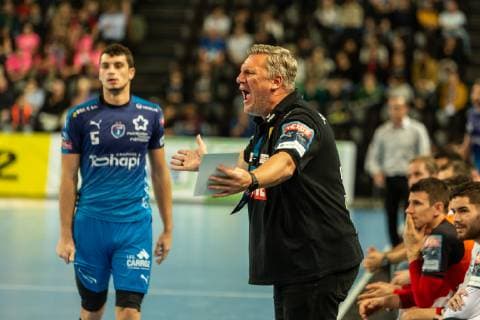 Sport Bilder des Tages Nikolaj Jacobsen HANDBALL : Montpellier HB vs Rhein Neckar - EHF Ligue des Champions - 14 11 2018 GuillaumeBresson Panoramic 