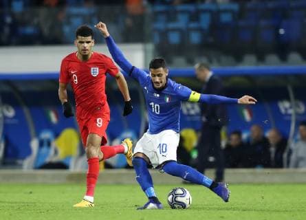 Fußball, U21 Länderspiel, Italien - England November 15, 2018 - Ferrara, Italy - Italy U21 U 21 v England U21 : International Friendly Länderspiel match.Rolando Mandragora of Italy at Paolo Mazza Stadium in Ferrara, Italy on November 15, 2018. Italy U21 v England U21 - International Friendly  - ZUMAn230 20181115_zaa_n230_342 Copyright: xMatteoxCiambellix