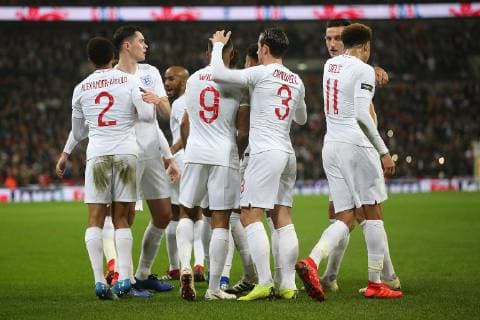 England v USA International Friendly L?nderspiel Trent Alexander-Arnold of England celebrates scoring his sides 2nd goal during the International Friendly match at Wembley Stadium, London Content Not Available For UK Newspapers Copyright: xPaulxChestertonx FIL-12555-0047