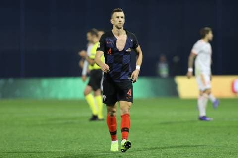 Sport Themen der Woche KW46 Sport Bilder des Tages Zagreb, 15.11.2018. - Stadium Maksimir, UEFA Nations League 2019. League Phase. Croatia (dark-blue) - Spain (white)3:2 Ivan Perisic (4) 