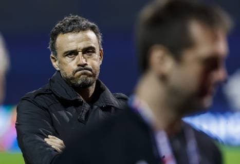 Partido de la Liga de las Naciones entre Croacia y Espana. En la imagen, Luis Enrique.UEFA Nations League match between Croatia and Spain. In this picture, Luis Enrique. 