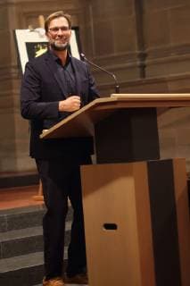 JUERGEN KLOPP VERLEIHUNG DES MAINZER MEDIENPREISES FUER NACHHALTIGES MEDIALES WIRKEN AN JUERGEN KLOPP CHRISTUSKIRCHE, MAINZ 