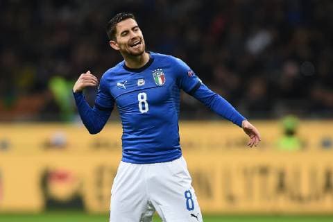 Fußball, Nations League, Italien - Portugal Db Milano 17 11 2018 - Uefa Nations League Italia-Portogallo foto Daniele Buffa Image nella foto: Jorginho 