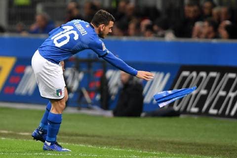 Fußball, Nations League, Italien - Portugal Alessandro Florenzi of Italy reacts during the Nations League League A group 3 football match between Italy and Portugal at stadio Giuseppe Meazza, Milano, November, 17, 2018 Foto Andrea Staccioli Insidefoto andreaxstaccioli