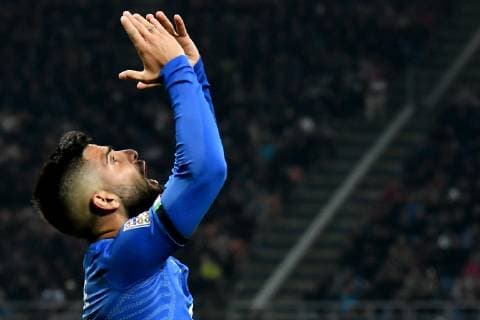 Fußball, Nations League, Italien - Portugal Lorenzo Insigne of Italy reacts during the Nations League League A group 3 football match between Italy and Portugal at stadio Giuseppe Meazza, Milano, November, 17, 2018 Foto Andrea Staccioli Insidefoto andreaxstaccioli