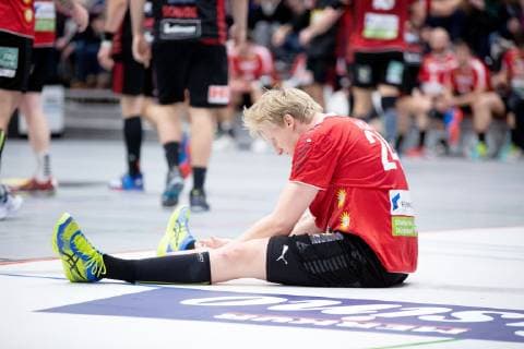 Luebbecke Germany 17 11 2018 2 Handball Bundesliga 2018 2019 TuS N Luebbecke vs HC Rhein Vikings Thomas Bahn Vikings Luebbecke Nordrhein Westfalen Germany Merkur Arena