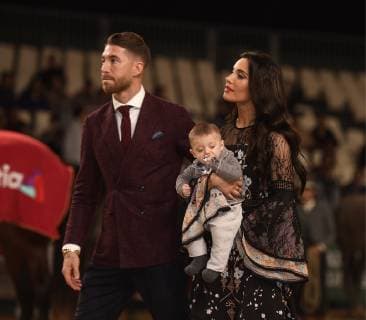 El caballo del futbolista Sergio Ramos del Real Madrid, se ha proclamado Campeón del Mundo 2018 en el Salón Internacional del Caballo (SICAB) que se está celebrando estos días en Sevilla. Sergio Ramos acompanado por su mujer Pilar Rubio y de sus hijos The horse of Sergio Ramos has been awarded as the champion of the world 2018 at SICAB celebrated in Sevilla. The wife Pilar Rubio and the children was together with Sergio in this event  xDUENASx xx