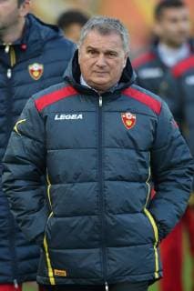LJUBISA TUMBAKOVIC selektor i trener fudbalera reprezentacije Crne Gore na utakmici UEFA Lige nacija protiv Srbije na stadionu Rajko Mitic, Beograd 17.11.2018. godine MarkoxMetlas 