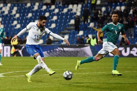 Fußball, U21, Italien - Deutschland Db Reggio Emilia 19 11 2018 - amichevole Italia-Germania Under 21 foto Daniele Buffa Image nella foto: gol Vittorio Parigini 