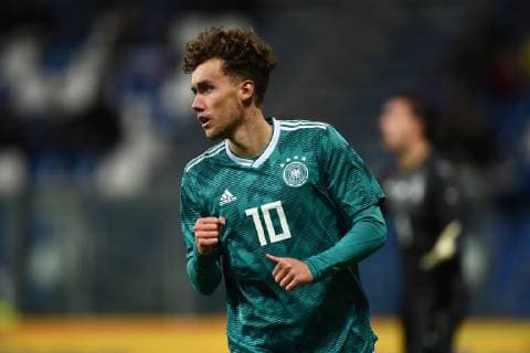 Fußball, U21, Italien - Deutschland Db Reggio Emilia 19 11 2018 - amichevole Italia-Germania Under 21 foto Daniele Buffa Image nella foto: esultanza gol Luca Waldschmidt 