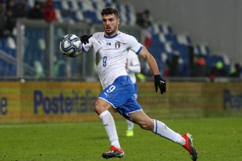 November 19, 2018 - Reggio Emilia, Reggio Emilia, Italy - Cutrone Patrick during the friendly match between Italy U21 U 21 and Germany U21 at Mapei Stadium on November 19, 2018 in Reggio Emilia, Italy. Italy U21 v Germany U21 - International Friendly Länderspiel  - ZUMAn230 20181119_zaa_n230_184 Copyright: xEmmanuelexCiancaglinix