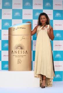 November 20, 2018, Tokyo, Japan - Japanese professional tennis player Naomi Osaka smiles as she became the global brand ambassador of Japan s cosmetics giant Shiseido at a press presentation in Tokyo on Tuesday, November 20, 2018. Osaka won the title of women s singles of the U.S. Open tennis tournament in September. Noxthirdxpartyxsales  (86916599st)