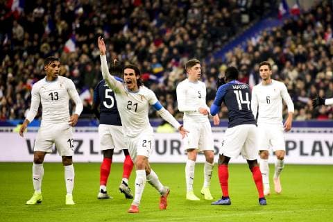 Fußball, Frankreich - Uruguay Edinson Cavani (Uruguay) FOOTBALL : France vs Uruguay - Match Amical - St Denis - 20 11 2018 JBAutissier Panoramic 