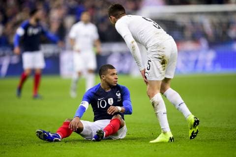 Fußball, Frankreich - Uruguay Kylian Mbappe (France) FOOTBALL : France vs Uruguay - Match Amical - St Denis - 20 11 2018 JBAutissier Panoramic 