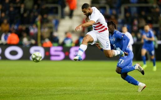 November 20, 2018 - Genk, Belgium - Genk, Belgium - Tuesday November 20, 2018: The men s national teams of the United States (USA) and Italy (ITA) play in an International Friendly Länderspiel game at Luminus Arena. Cameron Carter-Vickers - ZUMAt139 20181120_zaa_t139_155 Copyright: xJohnxDortonx