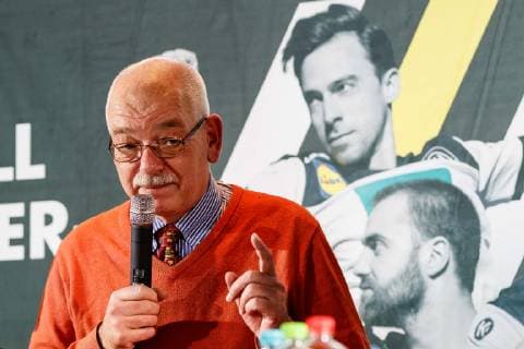 Munich Germany 21 11 2018 Press conference 50 days until the Handball World Cup 2019 City Councilman Thomas Ranft DeFodi507