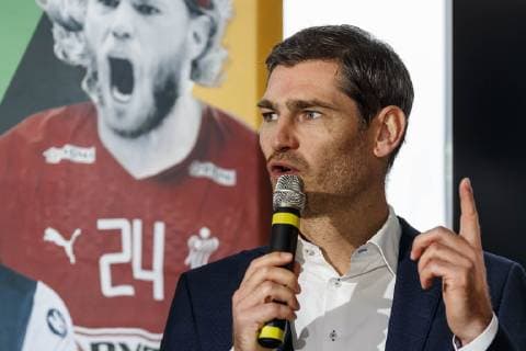 Munich Germany 21 11 2018 Press conference 50 days until the Handball World Championship 2019 Henning Fritz DeFodi507