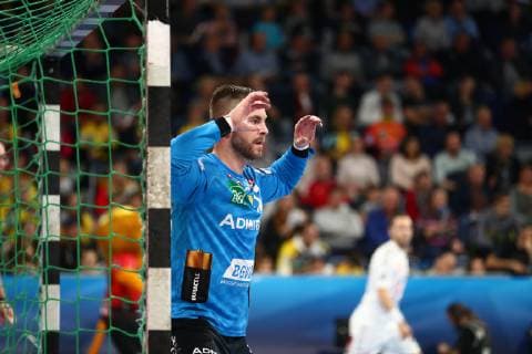 Andreas Palicka Rhein Neckar Loewen Rhein Neckar Loewen vs. Telekom Veszprem HC EHF Champions League 21 11 2018 Photo Eibner Rhein Neckar Loewen vs. Telekom Veszprem HC EHF Champions League 21 11 2018 Mannheim Copyright: xEIBNER Alexander_Neisx EP_ANS