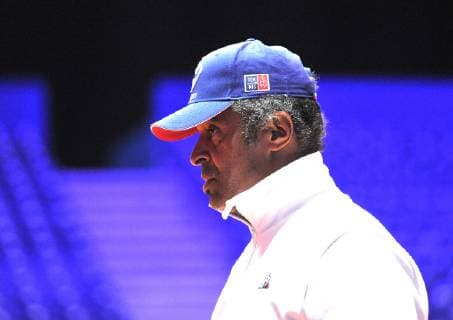 Finale Coupe Davis 2018 - Entrainement equipe de France - Tsonga Chardy Yannick Noah TENNIS : Finale Coupe Davis - Lille - 22 11 2018 chryslenecaillaud panoramic 