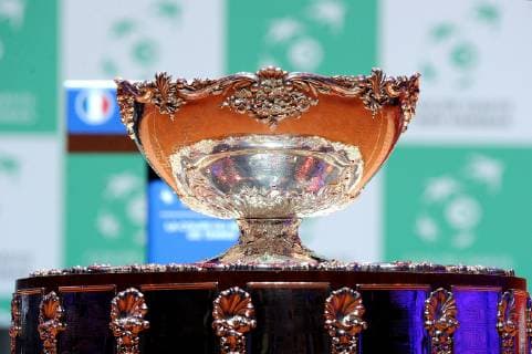 Finale Coupe Davis 2018 - Tirage au sort - TENNIS : Finale Coupe Davis - Lille - 22 11 2018 chryslenecaillaud panoramic 