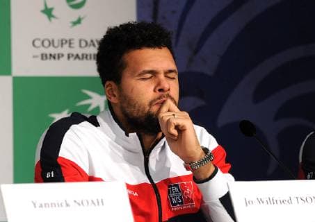 Finale Coupe Davis 2018 - Tirage au sort - Jo Wilfried Tsonga - France TENNIS : Finale Coupe Davis - Lille - 22 11 2018 chryslenecaillaud panoramic 