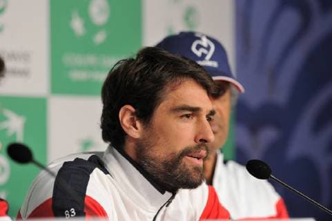 Finale Coupe Davis 2018 - Tirage au sort - Jeremy Chardy - France TENNIS : Finale Coupe Davis - Lille - 22 11 2018 chryslenecaillaud panoramic 