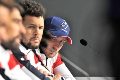 Sport Bilder des Tages Finale Coupe Davis 2018 - Tirage au sort - Lucas Pouille - France TENNIS : Finale Coupe Davis - Lille - 22 11 2018 chryslenecaillaud panoramic 