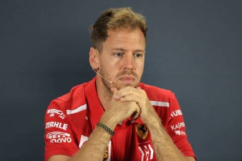 22nd November 2018, Yas Marina, Abu Dhabi, United Arab Emirates; Etihad Airways Formula 1 Grand Prix of Abu Dhabi, driver arrivals and press conference PK Pressekonferenz Scuderia Ferrari, Sebastian Vettel  ActionPlus12081851 Octane