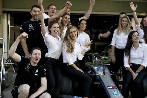 Motorsports: FIA Formula One World Championship WM Weltmeisterschaft 2018, Grand Prix of Abu Dhabi, World Championship;2018;Grand Prix;Abu Dhabi, (Team, Mercedes AMG Petronas), Abu Dhabi United Arab Emirates