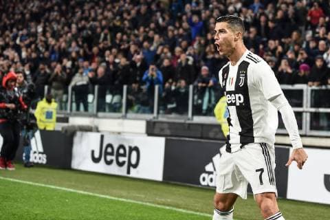 Mg Torino 24 11 2018 - campionato di calcio serie A Juventus-Spal foto Matteo Gribaudi Image nella foto: esultanza gol Cristiano Ronaldo 