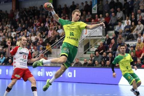 Dominik Waldhof VfL Eintracht Hagen 26 free in front of goal ASV Hamm Westfalen vs VfL Eintracht Hagen Handball 2 Bundesliga 24 11 2018 ASV Hamm Westfalen vs VfL Eintracht Hagen Handball 2 Bundesliga 24 11 2018 Hamm Copyright: xEibner Jan_Strohdiekx EP_JSK