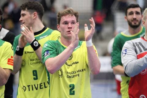 disappointment at Tim Brand VfL Eintracht Hagen 2 ASV Hamm Westfalen vs VfL Eintracht Hagen Handball 2 Bundesliga 24 11 2018 ASV Hamm Westfalen vs VfL Eintracht Hagen Handball 2 Bundesliga 24 11 2018 Hamm Copyright: xEibner Jan_Strohdiekx EP_JSK