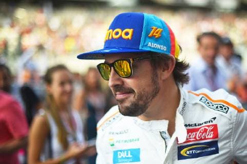 25 11 2018 xekx Formula 1 FIA Grand Prix of Abu Dhabi 2018 Race emspor Fernando Alonso ESP 14 McLaren Honda at his last Formula 1 race DFL DFB REGULATIONS PROHIBIT ANY USE OF PHOTOGRAPHS as IMAGE SEQUENCES and or QUASI VIDEO Abu Dhabi eel-fotografie Eberhard Krieger