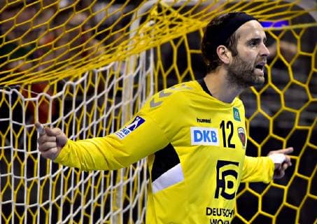 25 11 2018 xlakx EHF Cup 3 Round Fuechse Berlin Aalborg Handbold emspor v l Silvio Heinevetter Fuechse Berlin 12 Berlin