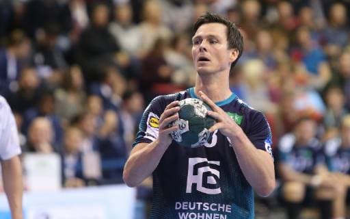 25 11 2018 Handball EHF Cup 3 Round 6 Matchday Fuechse Berlin Aalborg Handbold Picture Hans Lindberg Fuechse Berlin Handball EHF Cup 3 Round 6 Matchday Fuechse Berlin Aalborg Handbold