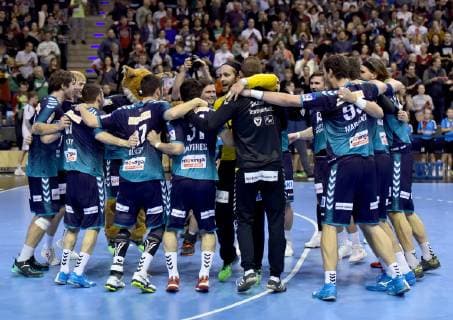 25 11 2018 xlakx EHF Cup 3 Round Fuechse Berlin Aalborg Handbold emspor v l Joy Jubel bei der Mannschaft von Fuechse Berlin Berlin
