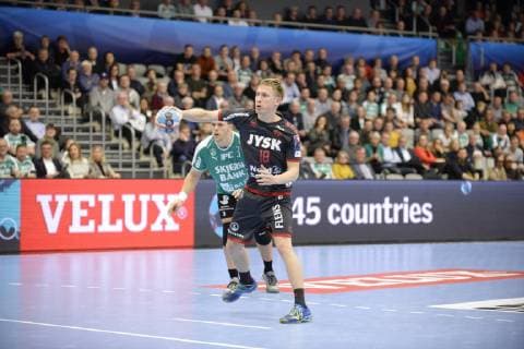 Champions League gruppekampen i herrehaandbold mellem Skjern Haandbold og SG Flensburg-Handewitt i Skjern Bank Arena i Skjern, soendag den 25. november 2018. , Skjern Denmark  Copyright: MadsxDalegaardx cop109 spdk20181125-165815-L