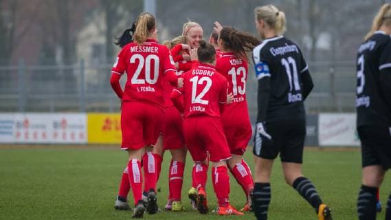 v li The players of 1 FC Cologne cheer for the goal of 0 1 DIE DFB RICHTLINIEN UNTERSAGEN ANY USE OF PHOTOGRAPHS AS IMAGE SEQUENCES AND OR QUASI VIDEO Football 2 Womens Bundesliga BV Cloppenburg 1 1 The DFB RICHTLINIEN UNTERSAGEN EVERY USE OF PHOTOS AS SEQUENZBILDER AND OR VIDEOA HNLICHE FOTOSTRECKEN DFB REGULATIONS PROHIBIT ANY USE OF PHOTOGRAPHS AS IMAGE SEQUENCES AND OR QUASI VIDEO Football 2 Womens Bundesliga BV Cloppenburg 1 xobx