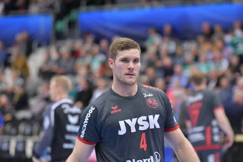Skjern Handbold vs SG Flensburg Handewitt Handball EHF Champions League Group Phase 25 11 18 Johannes Golla SG Flensburg Handewitt 04 xmmkx
